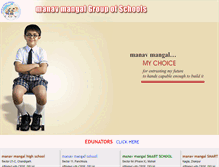 Tablet Screenshot of manavmangalschool.com